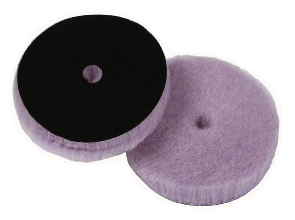 Purple Foamed Wool Buffing/Polishing Pad w/Center Hole6-1/2" x 1" Hook & Loop