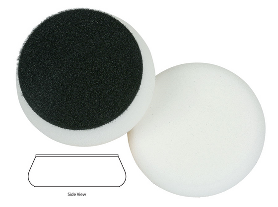 Hybrid White Polishing Pad3-1/2" x 1-1/4"Hook & Loop